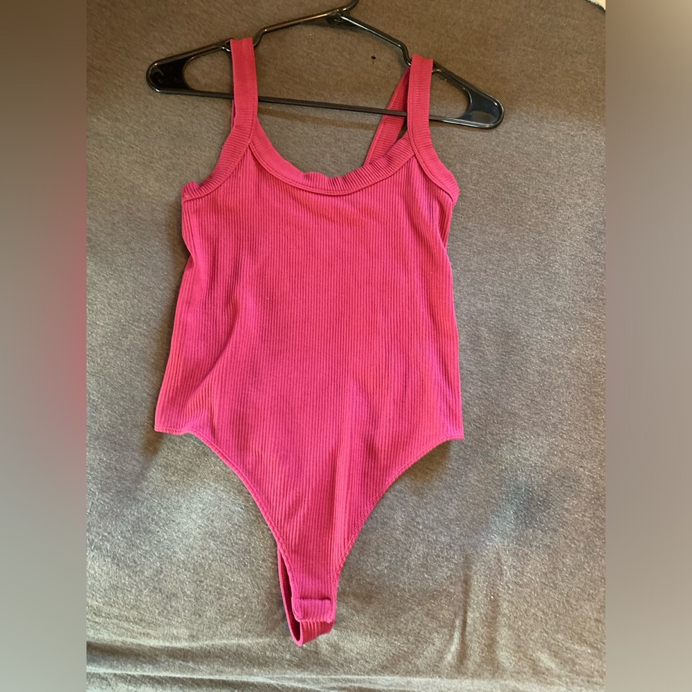 No Boundaries Pink Bodysuit Classic Tank Style